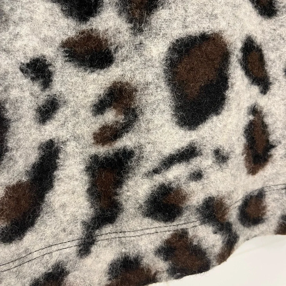 Sea Wool Animal Print Skirt - Picture 9 of 11